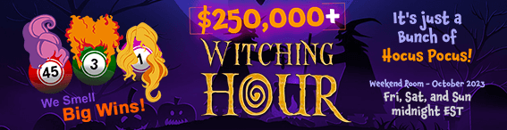 $250,000+ Witching Hour. We Smell Big Wins!
